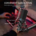 thumbnail image 4 of CMTECK USB Microphone for PC, Condenser Mic for Streaming, Podcasting, Video, Meeting, Gaming, Gain Control, Monitoring Headphone, 4 of 6