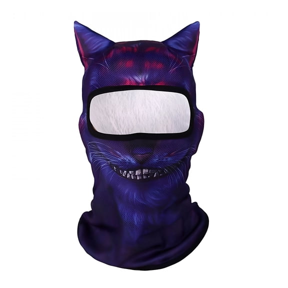 TELOLY Cat Style Ski Mask Balaclava 3D Animal Face Cover with Ears for Winter Sports Outdoor Activities Music Festivals Rave Parties Halloween Accessories And