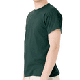 thumbnail image 5 of Hanes Men's Crew Neck Perfect-T T-Shirt, Short Sleeve Casual Blank Tee, Deep Forest, M, 5 of 6