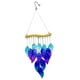 thumbnail image 5 of Campana de viento de vidrio con forma de hoja colgante, regalo de cumpleaños, elegante adorno decorativo para exteriores, para patio, casa, jardín,, 5 of 8