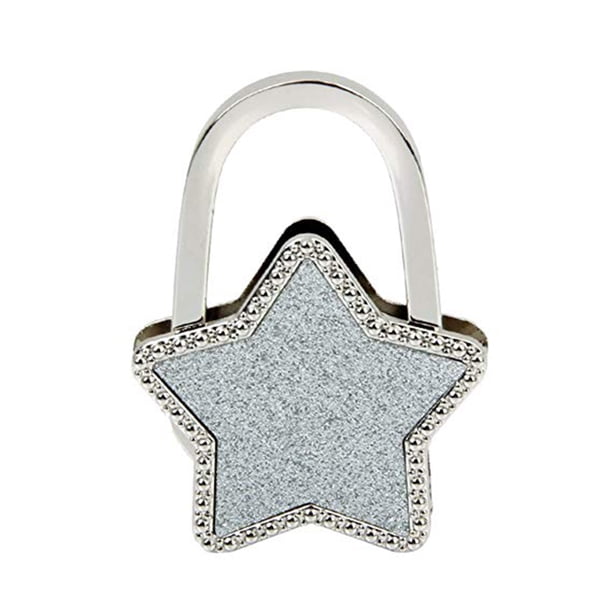 Qarigey Ganchos para llaves brillantes con forma de estrella de nuevo diseño, bolsa lateral de de Metal, gancho colgante de aleación, Ropa, zapatos y accesorios Miscelánea blanco brillante