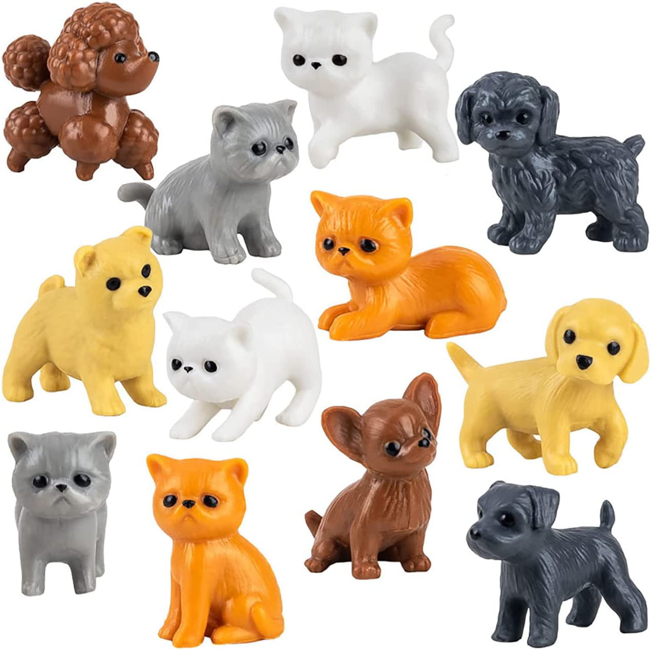 Buy 5 Get 2 Gifts 4-5 cm Loose Old Pet Shop Toys Cat Puppy Kitten Figure  Mini Toy Figures Classic Little Pet Toys