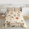 thumbnail image 2 of Homewish Botanical Red Mushroom Bedding Comforter Set 2pcs for Kids Children Teens,Bohemian Theme Twin Comforter Sets Microfiber,Vintage Aesthetic Breathable Bedding Set,Lightweight Room Decor, 2 of 8