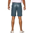 thumbnail image 3 of INSPIRE CHIC Faux Leather Shorts for Men's Hip Hop Motorcycle Biker Party Disco Shorts 36 Blue, 3 of 6