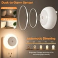 thumbnail image 2 of FERSWE Night Light, Night Lights Plug into Wall, Dusk to Dawn Sensor Warm White Led Night Light 0.5W, 2 Pack Nightlight for Adults, Bedroom, Bathroom, Hallway, Kitchen, 2 of 7