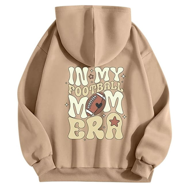 WEAIXIMIUNG Chandails en Molleton d'Automne pour Femmes Grande Taille Sweat à Capuche Imprimé Rugby à la Mode Automne et Hiver