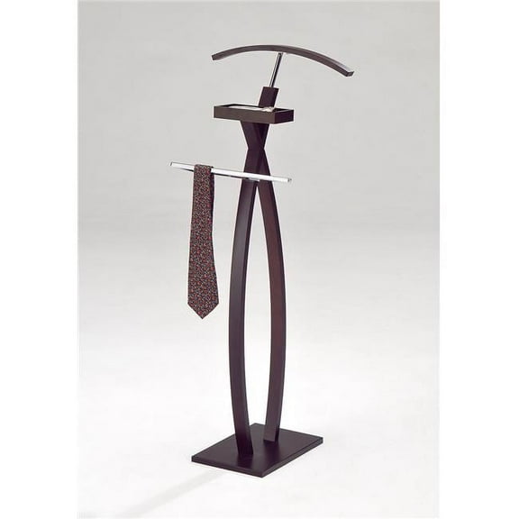 KB CH-4268 46 x 18 x 13 in. Home Valet - Chrome & Walnut