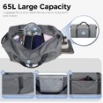 thumbnail image 4 of Bolsa de viaje Fmeida 65 L con compartimento para zapatos, repelente al agua, 4 of 7