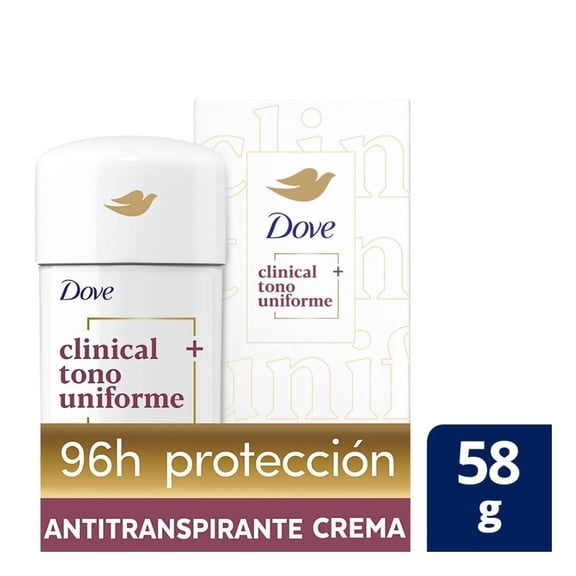 Desodorante Antitranspirante Dove Clinical + Tono Uniforme Crema