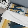 thumbnail image 4 of Designart "Elegance in Spiral Abstraction V" Modern Bedding Covert Set - Abstract Spirals Blue Abstract Bed Set With 1 Sham, 4 of 6