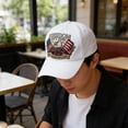 thumbnail image 5 of Lksixu 250 Anniversary USA Hat for Men Women, 1776-2026 Year Patriot Baseball Cap, Adjustable Bald Eagle Cotton Commemorative United States Trucker Hats America 250th Anniversary Hat, 5 of 6