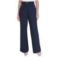 thumbnail image 1 of Tommy Hilfiger Womens High Rise Wide Leg Sailor Dress Pants, Blue, 2, 1 of 1
