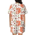 thumbnail image 3 of Naloa Squirrel And Women's Short-Sleeved Pajama Set, Loungewear, Summer pajamas, Breathable Cozy - 4X-Large, 3 of 9