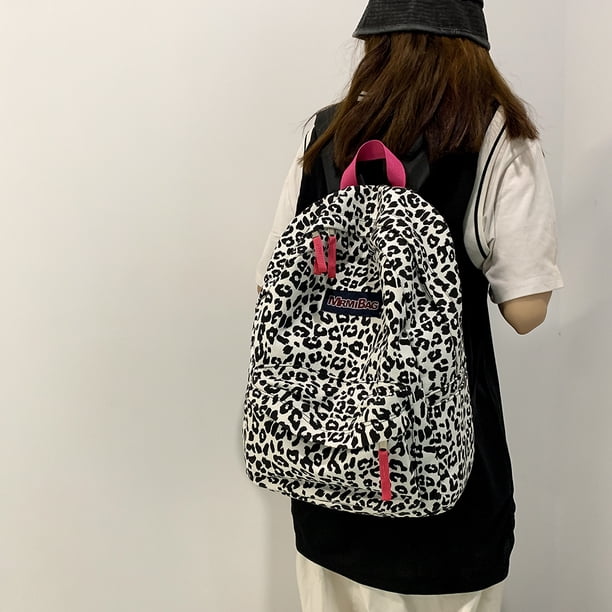 Mochila Estilo Preppy Mochila Estilo Preppy Bolso Vintage mujer lienzo impresión mochilas Casual señoras mochila grande