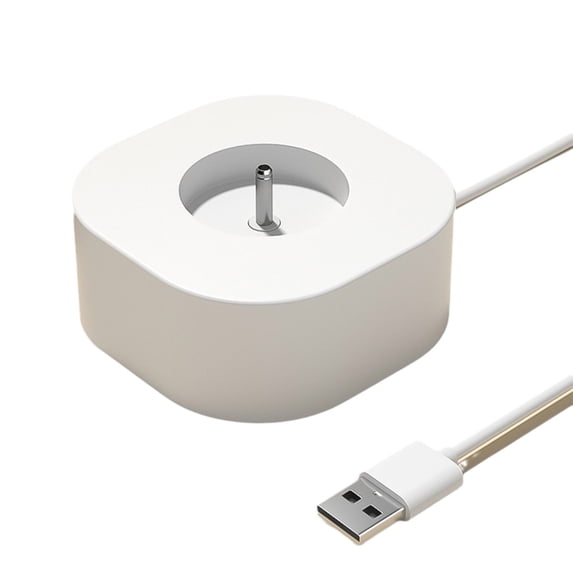 Electric Toothbrush Charger Base • Fast Direct Plug Charger • 5W Smart Charging Base • White • ABS Material • Compact Design • Overcharge Protection