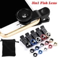 thumbnail image 6 of Durable 3in1 0.67X Wide Angle Zoom Fisheye Phone Lens Phone External Lens Phone Camera Lens Kit Wide Angle Mobile Phone Lens SILVER, 6 of 8