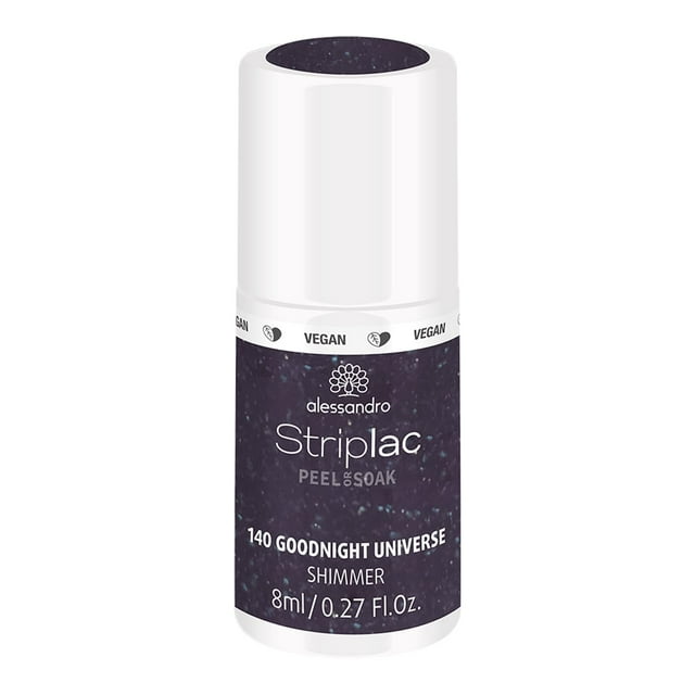 Esmalte de uñas Striplac Peel or Soak Shimmer - 140 Good Night Universe de Alessandro para mujer - 0,27 oz