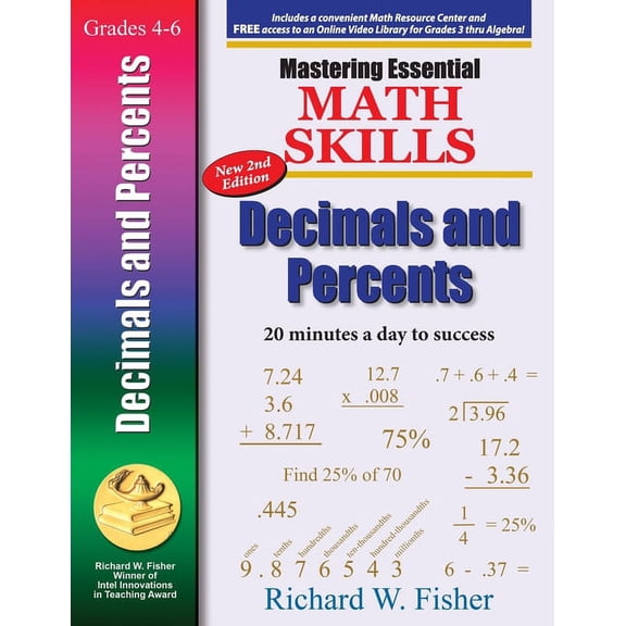 Mastering Essential Math Skills Decimals and Percents, 2nd Edition, (Paperback)
