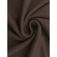 thumbnail image 5 of INSPIRE CHIC Women Maternity Dress Rib Bodycon Midi Short Sleeve Side Stretchy Ruched Pregnancy 1 Piece Photoshoot Babyshower XX-Large Brown, 5 of 6