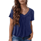 thumbnail image 5 of Tops Casuales de Corta para Mujer Azul Marino XL, 5 of 7