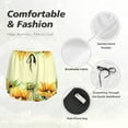thumbnail image 6 of Lsque Sunflowers On A Yellow Background Printed Women's Running Shorts with Liner Pockets,Elastic Quick Dry Workout Athletic Gym Yoga Shorts,Womens High Waist Shorts-Medium, 6 of 9