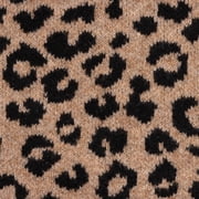 Oodles Fall Multi-Colored Leopard Print Hooded Dog Sweater, Medium
