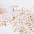 thumbnail image 1 of Homoyoyo 100Pcs Thumb Tacks for DIY Decorative Iron Pin Tacks, 1 of 8