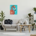 thumbnail image 2 of Stupell Industries Floral Flamingo Bird Bold Saturated Blossoms Collage Painting White Framed Art Print Wall Art, Design by Lisa Morales, 2 of 8