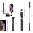 thumbnail image 2 of Selfie Stick Tripod with Exchange ? Mount Exchangeable Head, IBAOLE Compact Portable All in One Bluetooth Selfie Stick; Travel VLOG Tiktok; compatible with Apple iPhone/Samsung Galaxy/Google Pixel, 2 of 7