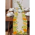 thumbnail image 4 of Orange Green Botanical Burlap-Cotton Table Runner 72 Inches Long,Welcome Fall Botanical Rustic Farmhouse Table Runners,Outdoor Dining Tablecloths Decor for Baby Shower Party Wedding 13x72, 4 of 9