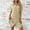 Dresses-1007Beige, variant on Gamivast Denim Dress for Women Casual Short Sleeve Shirt Dress Button Down Lapel Neck Summer Dress Solid Loose Fit Beach Sun Dress Pockets