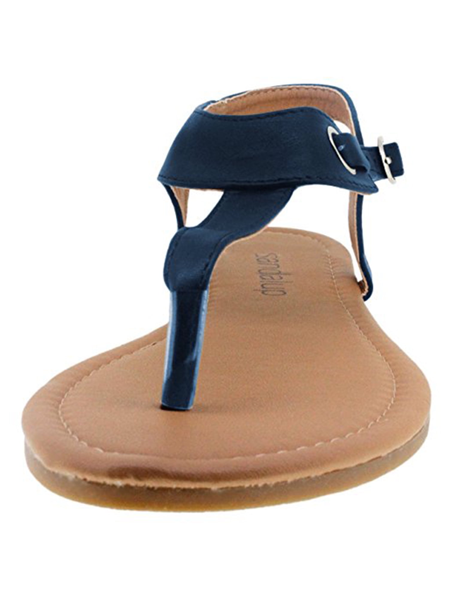 SANDALUP Women's Thong Flat Sandals T-Strap Summer Shoes with Buckle 