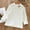 White, variant on Swuxness Girls' Fleece Long Sleeve Shirt, Toddler Fall Tops, Girls Fleece Lined Crew Neck Lace Top for Kids Beige, 1-2 Years