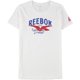 thumbnail image 1 of Reebok Womens U.S.A. Gain And Glory Graphic T-Shirt, white, XS, 1 of 2