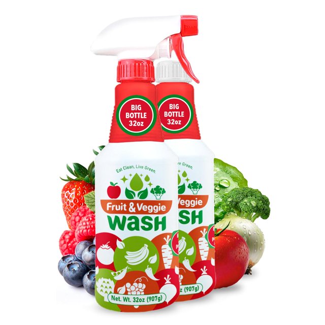 Limpiador en spray para frutas y verduras Dr. Robaina 946 ml a base de plantas