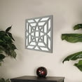 thumbnail image 2 of 1.25" x 23.25" x 23.25" Gray Mirrored Square Wooden  Wall Decor, 2 of 2