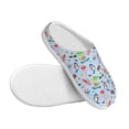 thumbnail image 3 of Yiaed Cartoon Animals Print Slippers Fuzzy Warm Cozy Slippers Non Slip House Slippers For Indoor Outdoor Slippers House Slippers-13, 3 of 7
