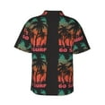 thumbnail image 3 of Balery Go Surfer Print Men's Hawaiian Shirts Short Sleeve Beach Shirt Relaxed Fit Vacation Button Down Shirts-, 3 of 9