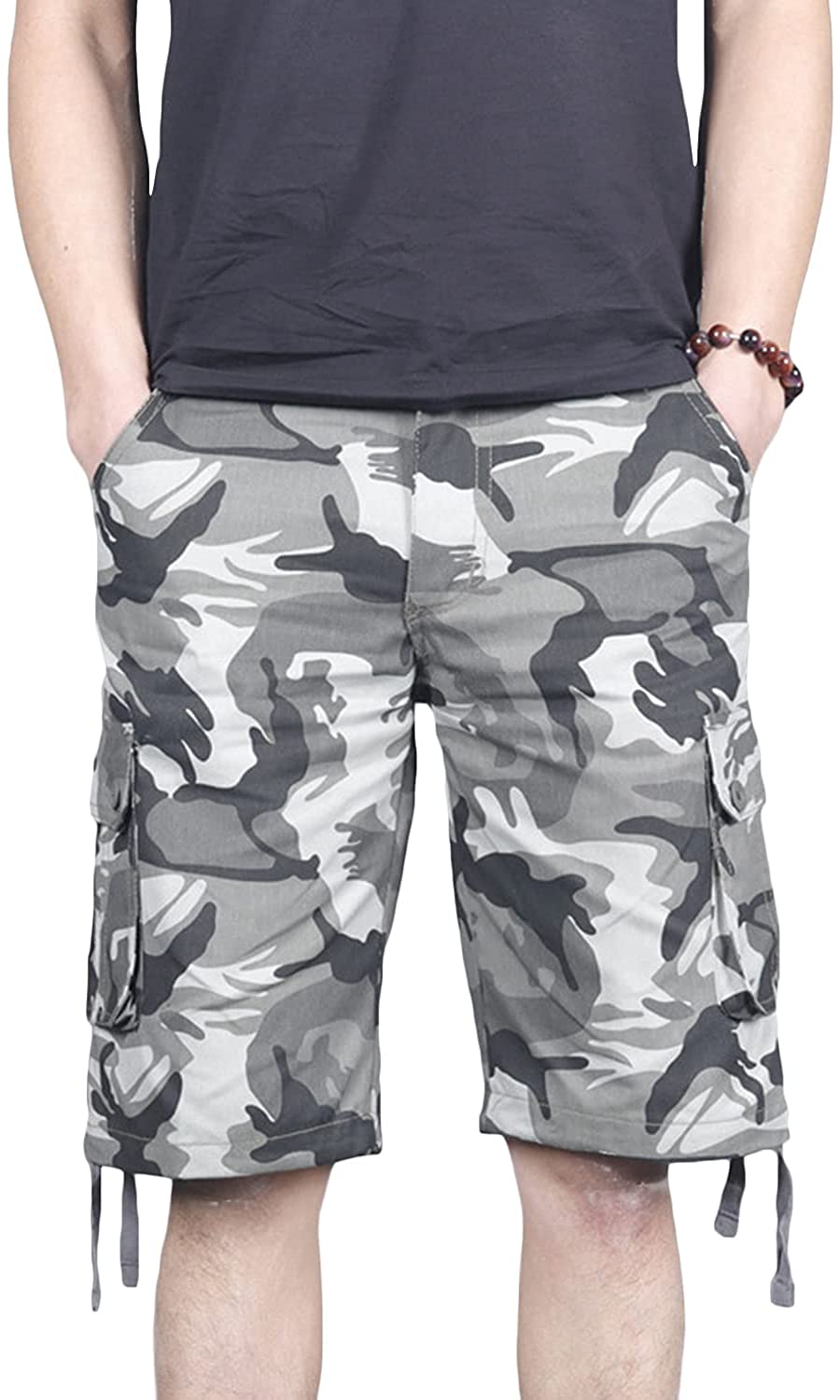 Summer Camouflage Cargo Shorts for Men 