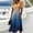 Blue, variant on Women's Gradient Ombre V-Neck Midi Dress - Short Sleeve Ruched Waist A-Line Dress - Flowy Color-Fading Summer Dress for Beach Vacations and Everyday Casual WearLight Blue M
