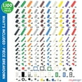 thumbnail image 3 of Play Platoon 1100 Piece Building Bricks Play Set 10 Classic Colors Bricks Includes Wheels Tires Axles Windows & Door Pieces- Classic, 3 of 5