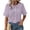 A_ Purple, variant on CYMMPU Women's Summer Short Sleeve Sweet Doll Collar Button Blouse, Casual Loose Lightweight Summer Top for Women Watermelon Red XXXL