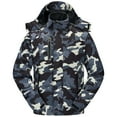 thumbnail image 5 of Diamond Candy Men's Hooded Waterproof Jacket Lightweight Rain Jacket Outdoor Casual Sportswear, 5 of 5