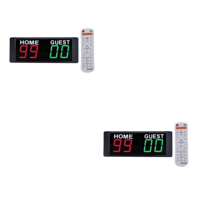 Toystoory Portable Electronic Scoreboard Remote Control Wall Mount Basketball Tipo 1 2piezas