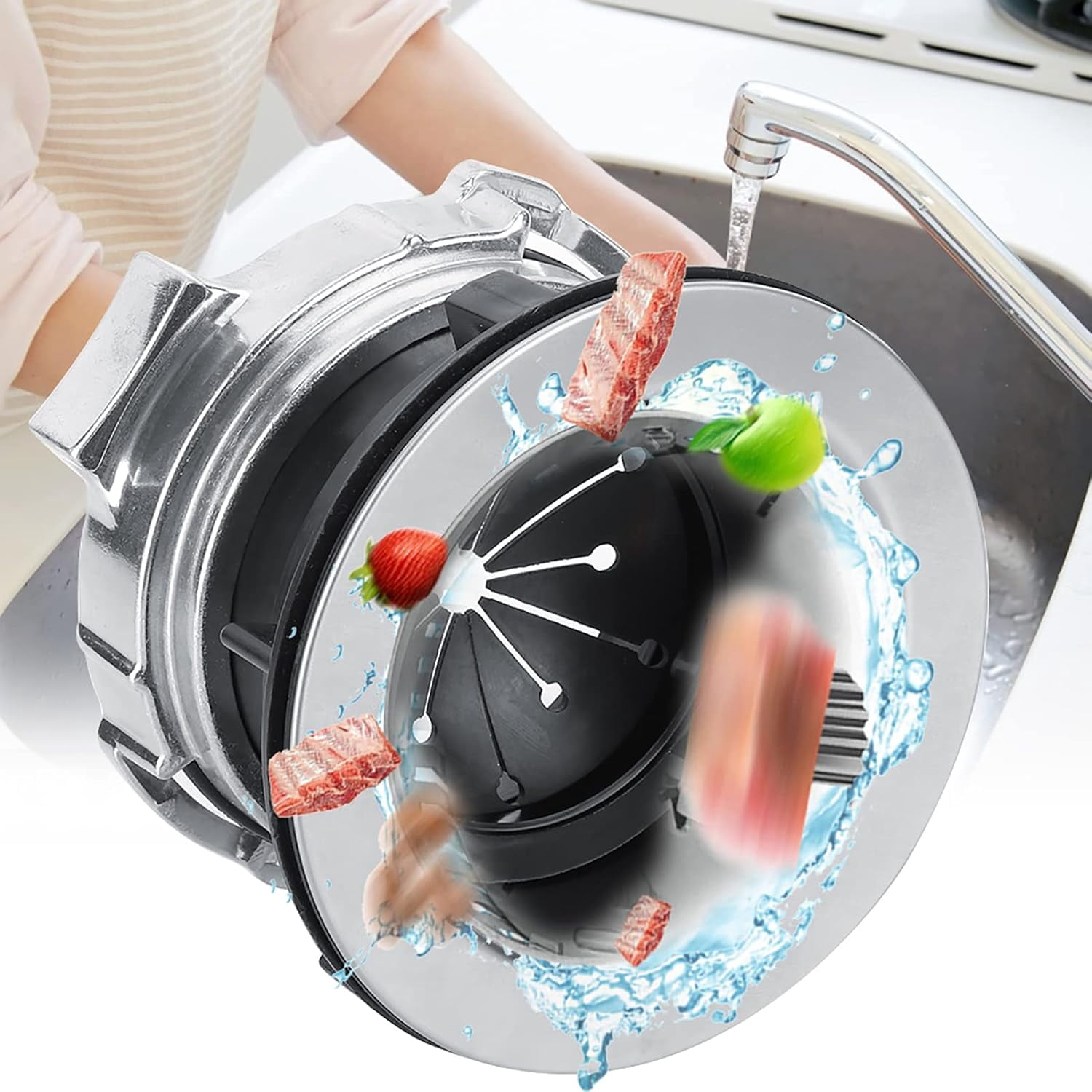 Food Waste Disposer Flange, Food Waste Disposer Flange Drain Lock Nut Replacement Kitchen Sink Garbage Disposal Replacement Accessories Garbage Disposal Accessories