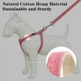 thumbnail image 3 of Plutus Pet Cotton Hemp Step In Dog Harness, Sustainable, Lightweight and Escape-Proof, Easy Walk Dog Harness for Puppy Small Medium and Large Dogs, Hot Pink, L, 3 of 7