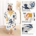 thumbnail image 3 of FORMRS Wearable Blanket Hoodie with Sleeves for Kids Cozy Flannel Sweatshirt, Playful Forest, 3 of 7