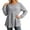 AB363 Grey, variant on Tisuna Long Sleeve T-Shirts For Women Lightweight Solid Color Crewneck Tops Ladies Work Office Tees Size Xxl