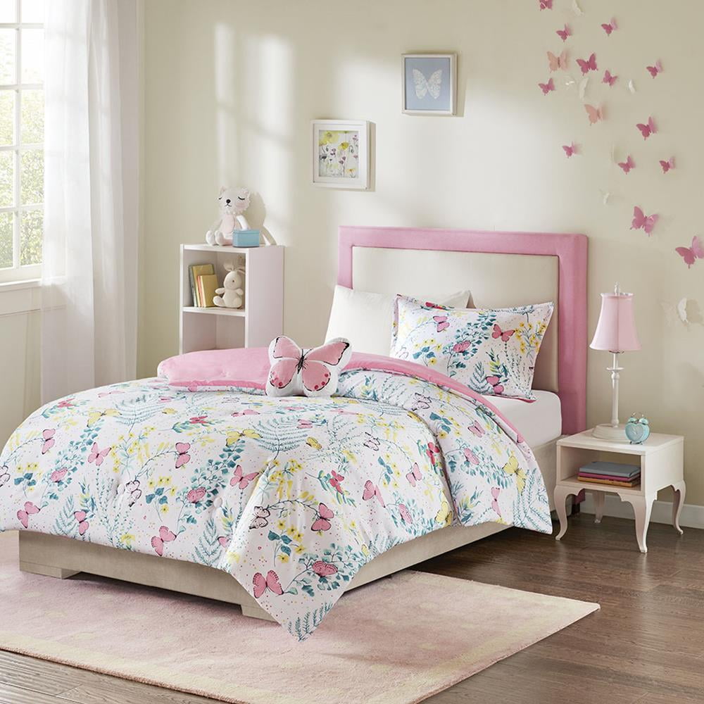 Mi Zone Cynthia Printed Butterfly Comforter Set Twin ...