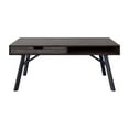 thumbnail image 1 of CorLiving Auston Engineered Wood and Steel Indoor Coffee Table  with 1 Drawer and Cubby, Dark Grey, 1 of 9